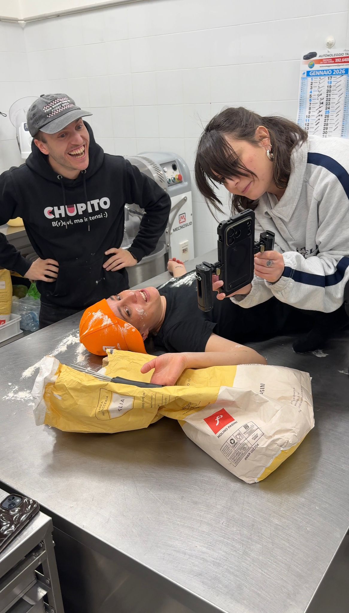 Il team Chupito sul set